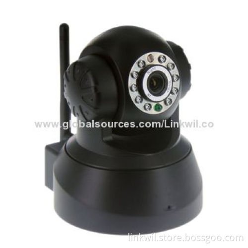 Wireless CCTV Camera, Supports Onvif, SD Card, Remote, WPS, Pan/Tilt and Two-way Audio